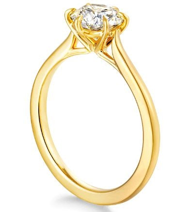 18KY "Camilla" Diamond Solitaire Ring