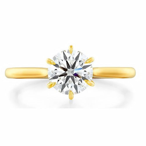 18KY "Camilla" Diamond Solitaire Ring