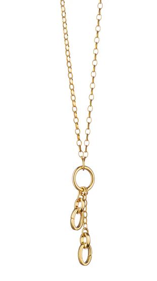 18KY "Design Your Own" Small Charm Chain Necklace, 2 Charm Stations