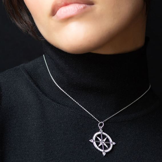 SS "Adventure" Sapphire CompaSS Necklace