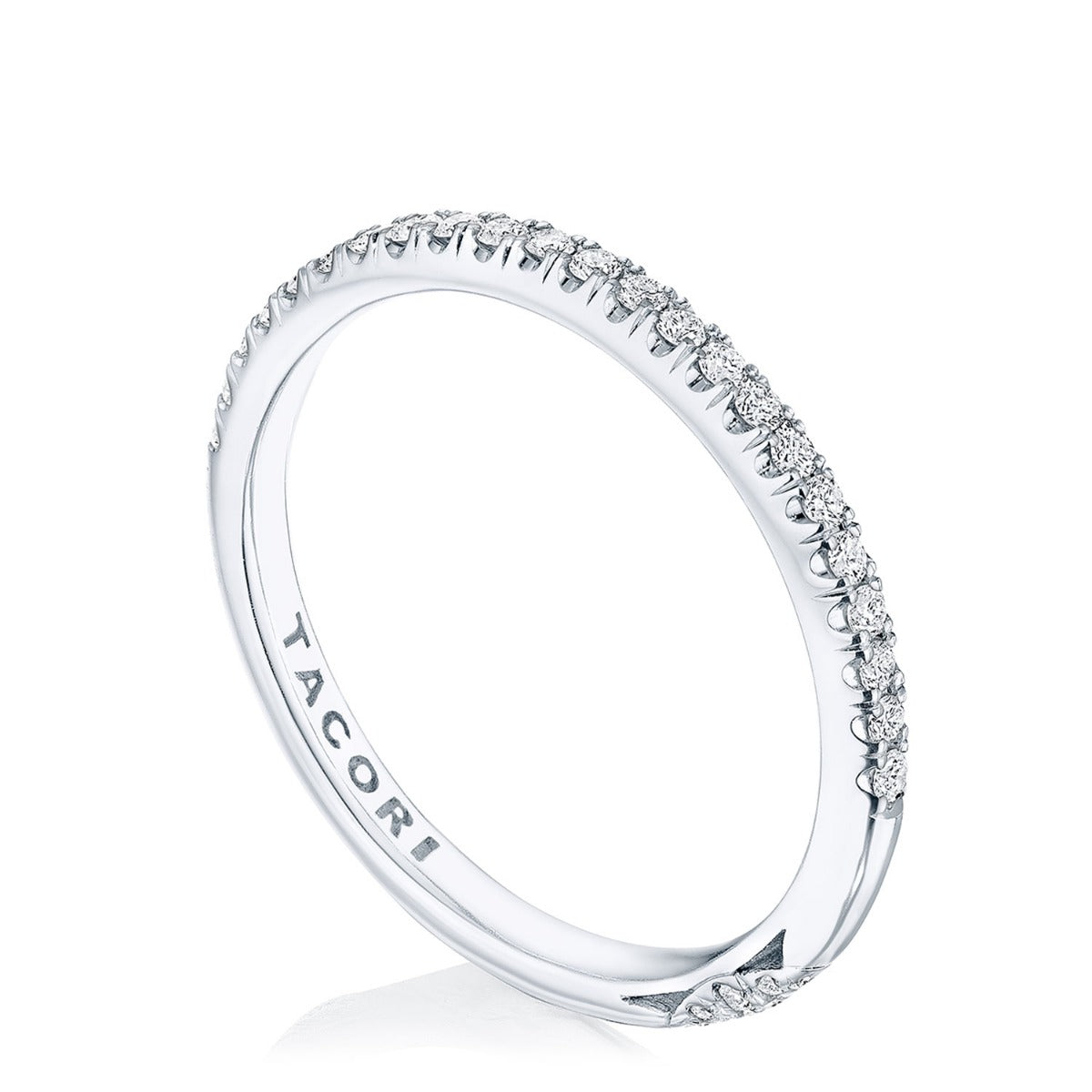 Platinum Founder's Collection Pavé Diamond Wedding Band