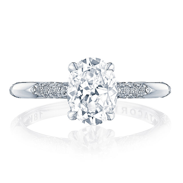 18KW Founder's Collection Oval Solitaire Engagement Ring