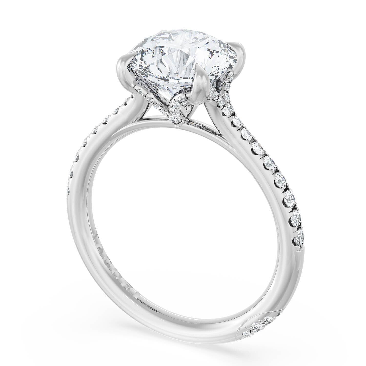 PLAT Tacori Founder's Collection Round Solitaire Engagement Ring