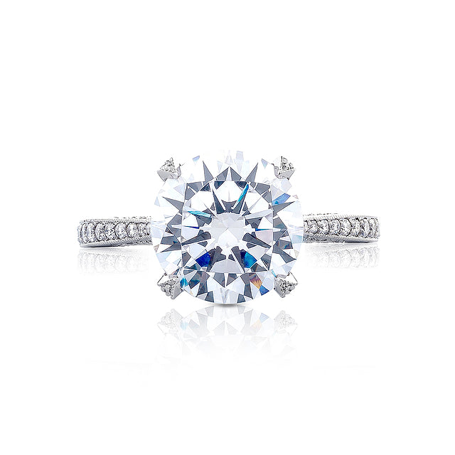 Platinum Simply Tacori Round Solitaire Engagement Ring