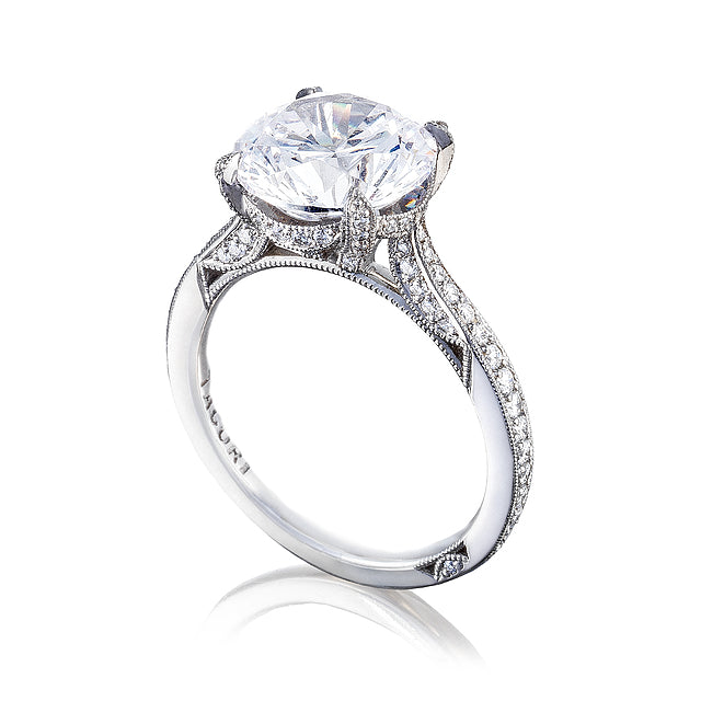 Platinum Simply Tacori Round Solitaire Engagement Ring