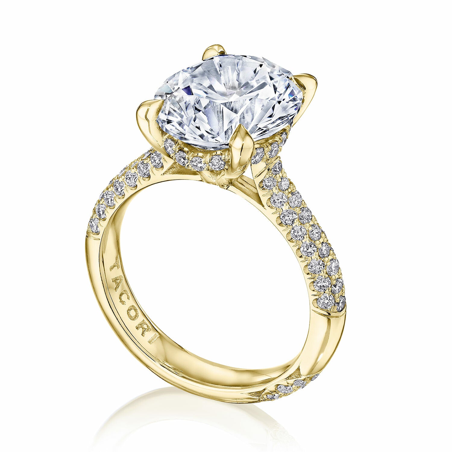 18KY Tacori Founders Collection Round Solitaire Engagement Ring