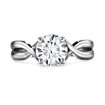 Platinum "Timeless" Diamond Semi-Mount Ring