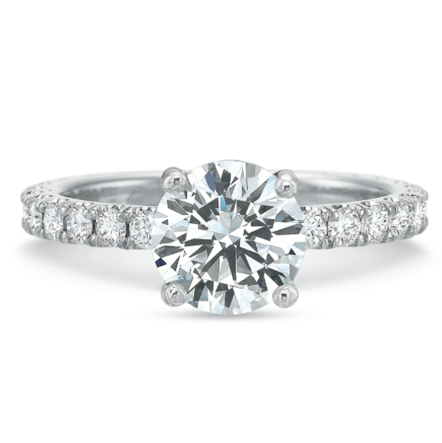 Comfort Fit Solitaire Engagement Ring