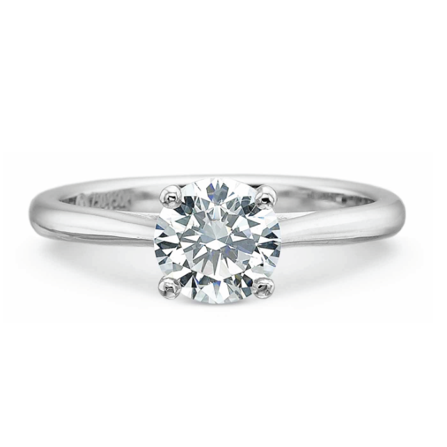 18KW New Aire Solitaire Engagement Ring