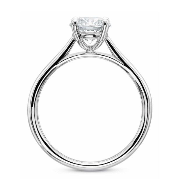 18KW New Aire Solitaire Engagement Ring