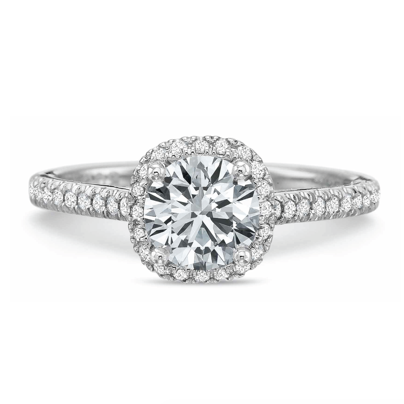 New Aire Diamond Halo Engagement Ring