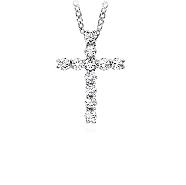 18KW "Whimsical" Diamond CroSS Pendant