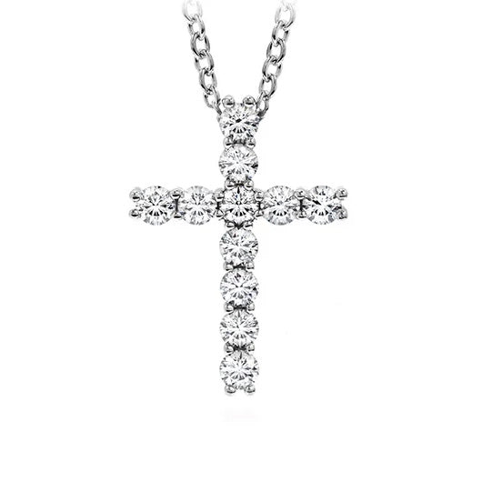 18KW "Whimsical" Diamond CroSS Pendant