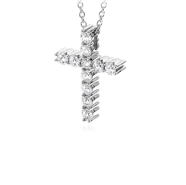 18KW "Whimsical" Diamond CroSS Pendant