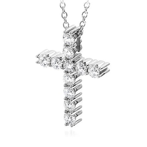 18KW "Whimsical" Diamond CroSS Pendant
