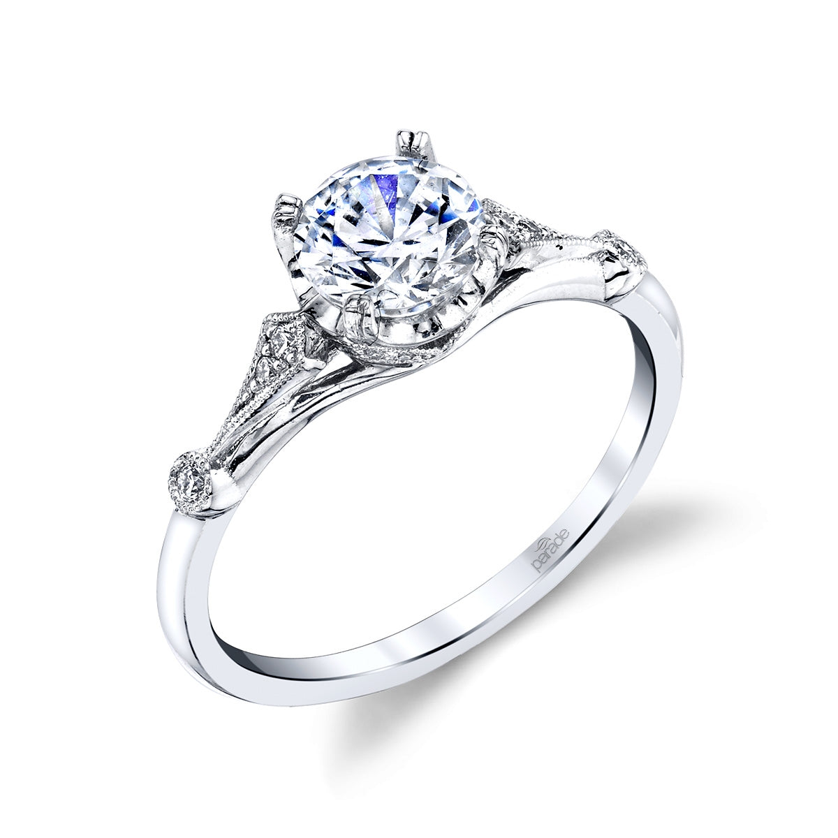 18KW "Hera" Diamond Semi-Mount Ring