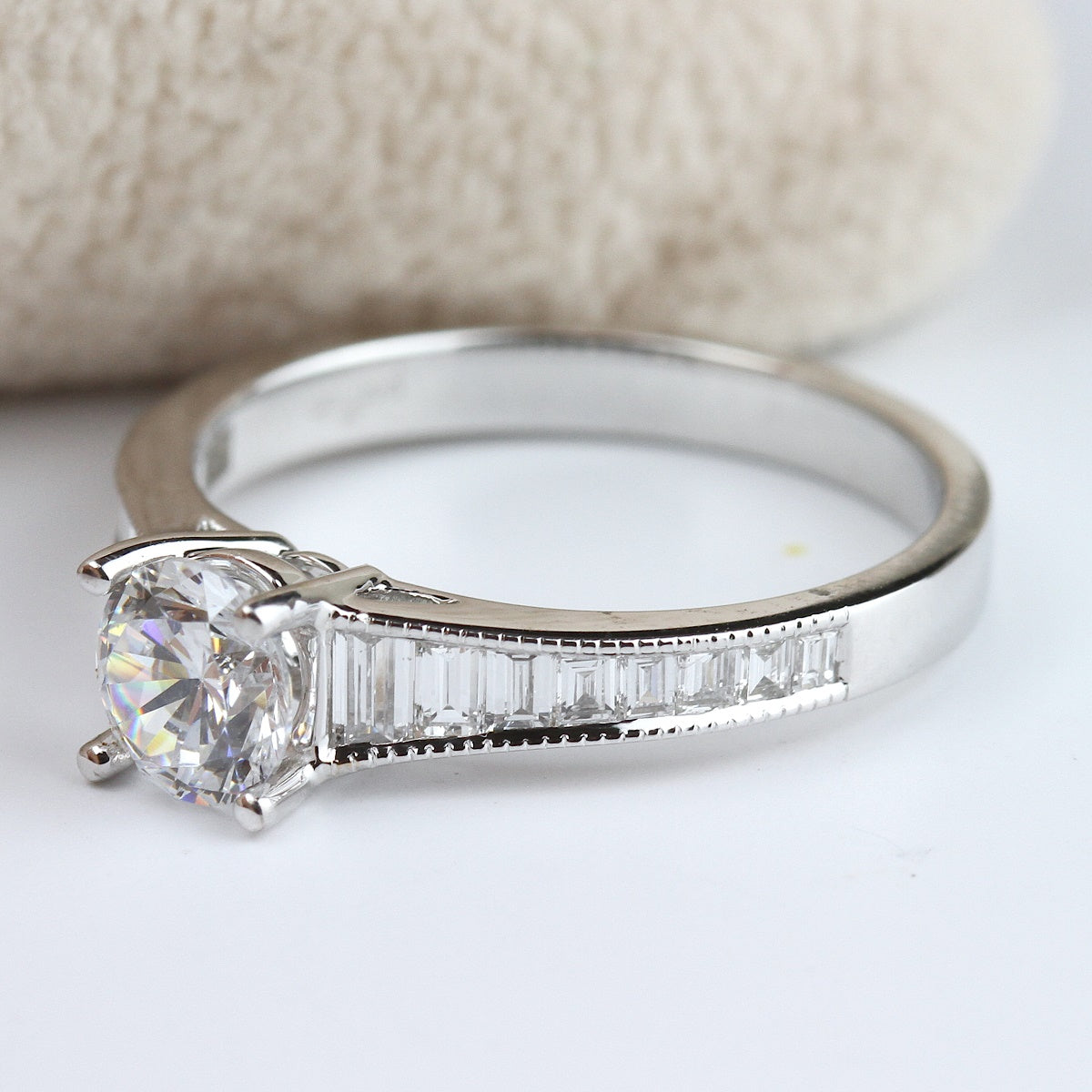 18KW "Hemera" Diamond Semi-Mount Ring