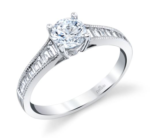 18KW "Hemera" Diamond Semi-Mount Ring