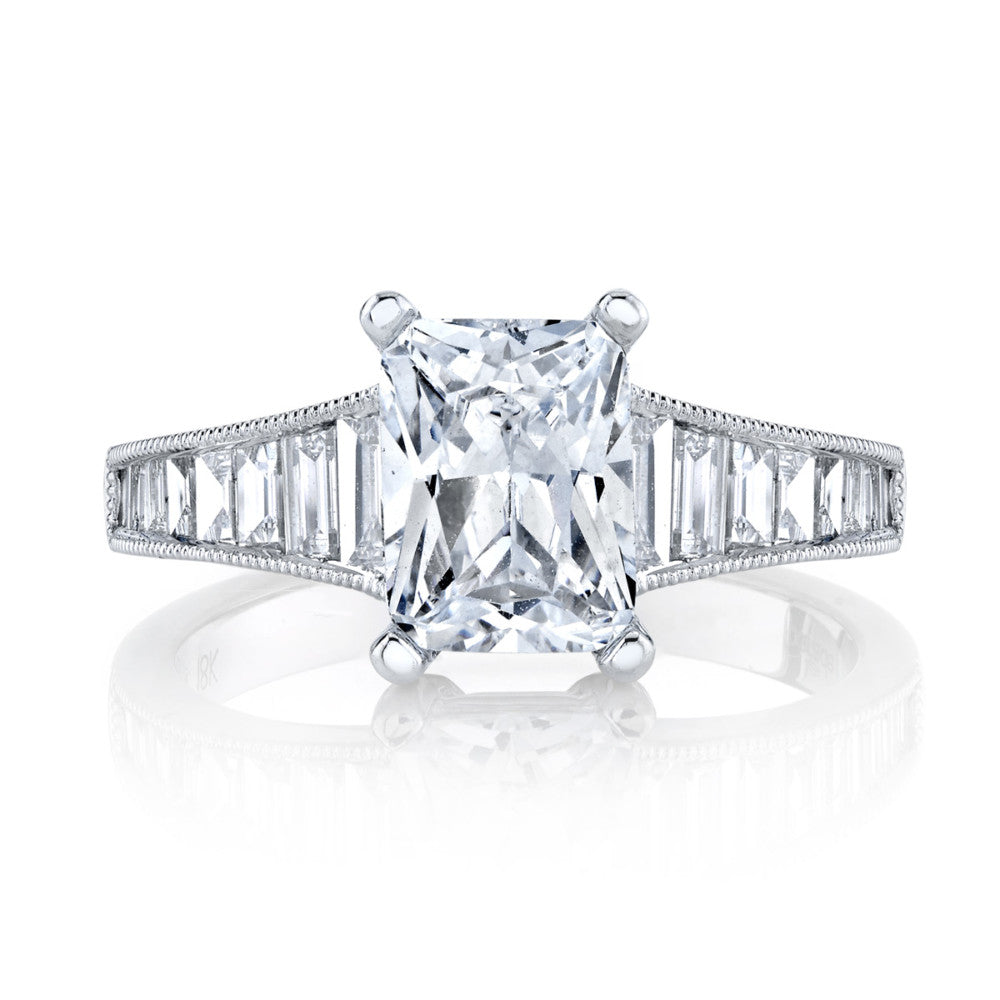 18KW "Hemera" Diamond Semi-Mount Engagement Ring