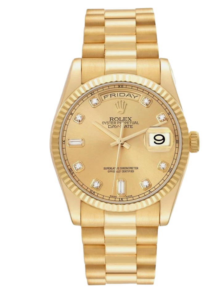 Rolex President 18K Diamond Dial