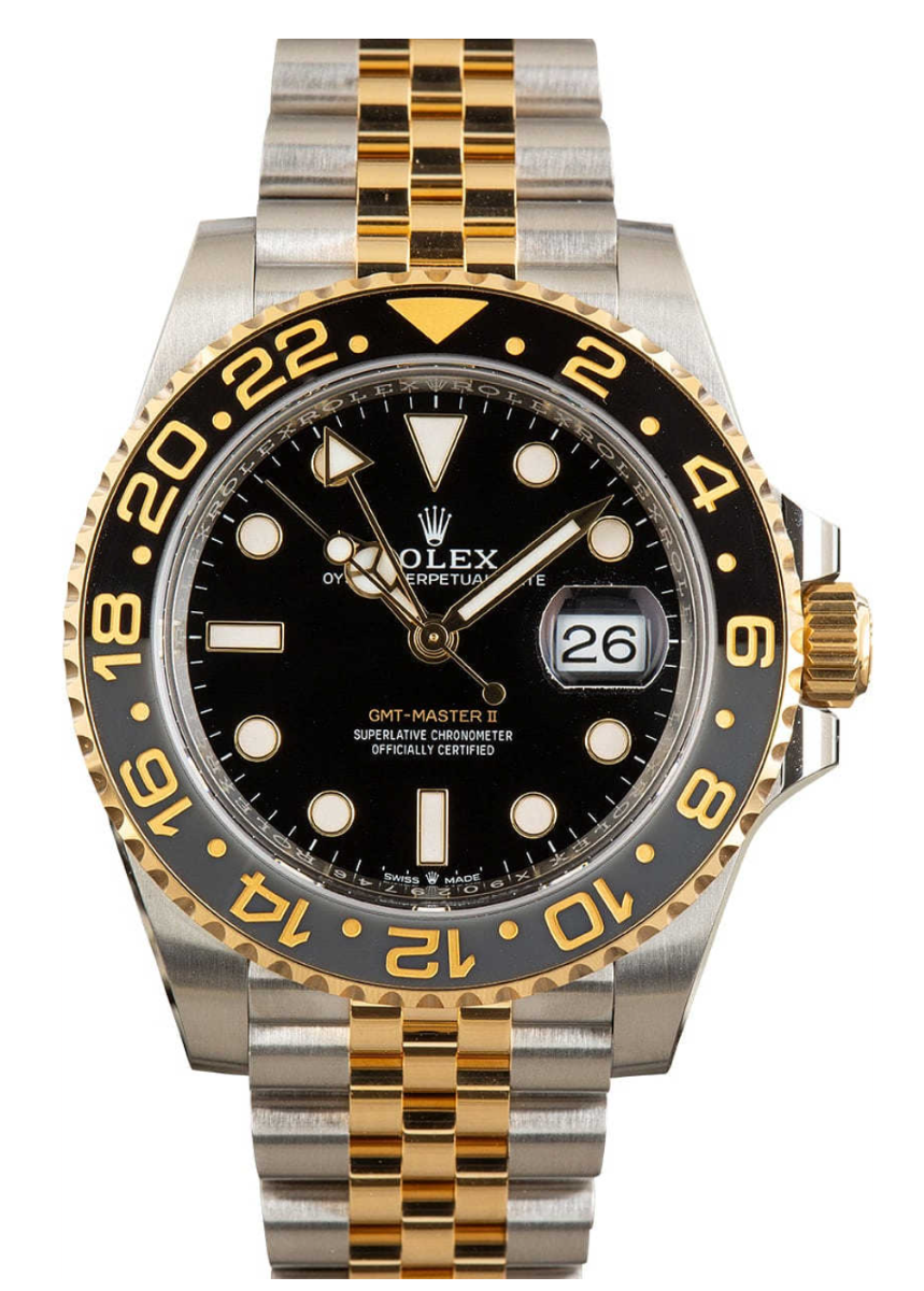 Rolex Gmt II 18KYG/Steel Jubilee Band