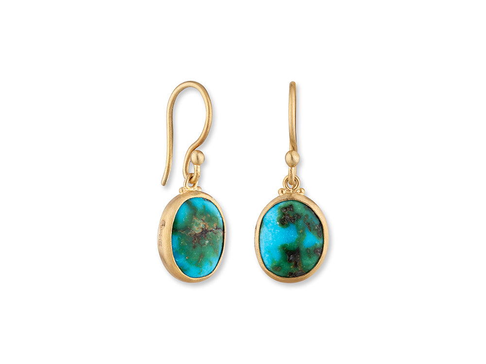 SS/22KY Sonoran Sunshine Turquoise Freeform Drop Earring