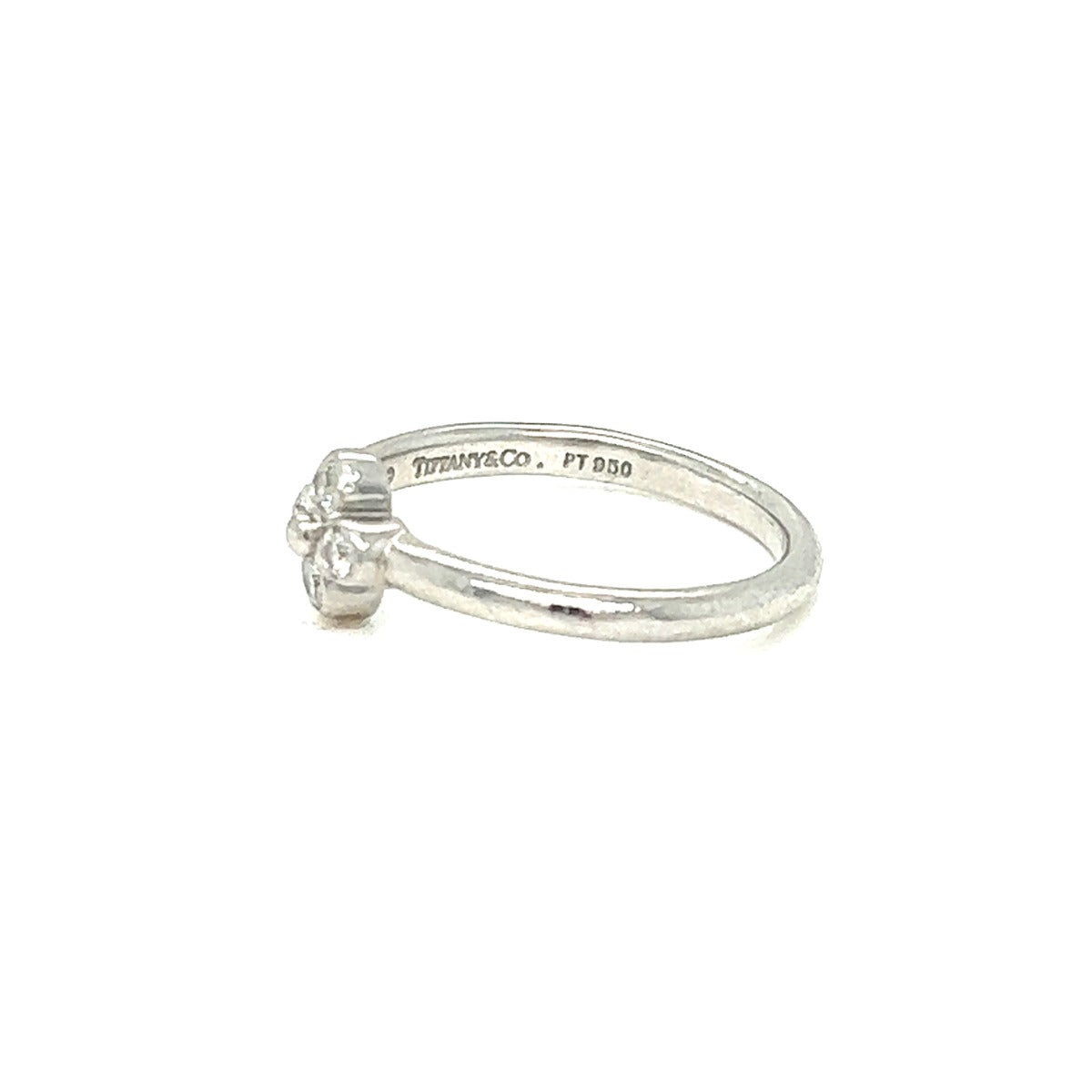 Platinum Tiffany Clover Diamond Ring
