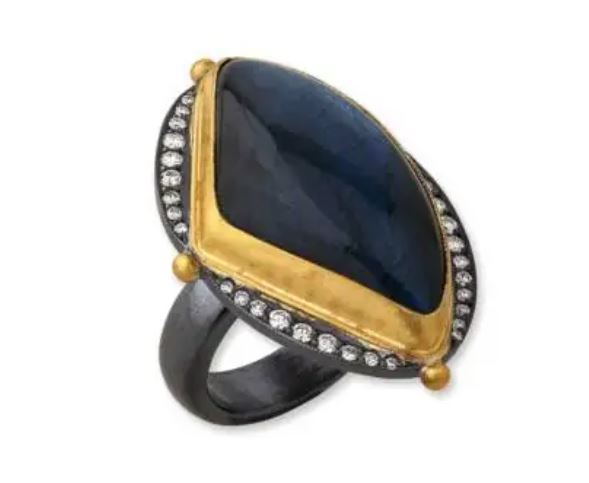 SS/24KY Large Olya Labradorite Ring