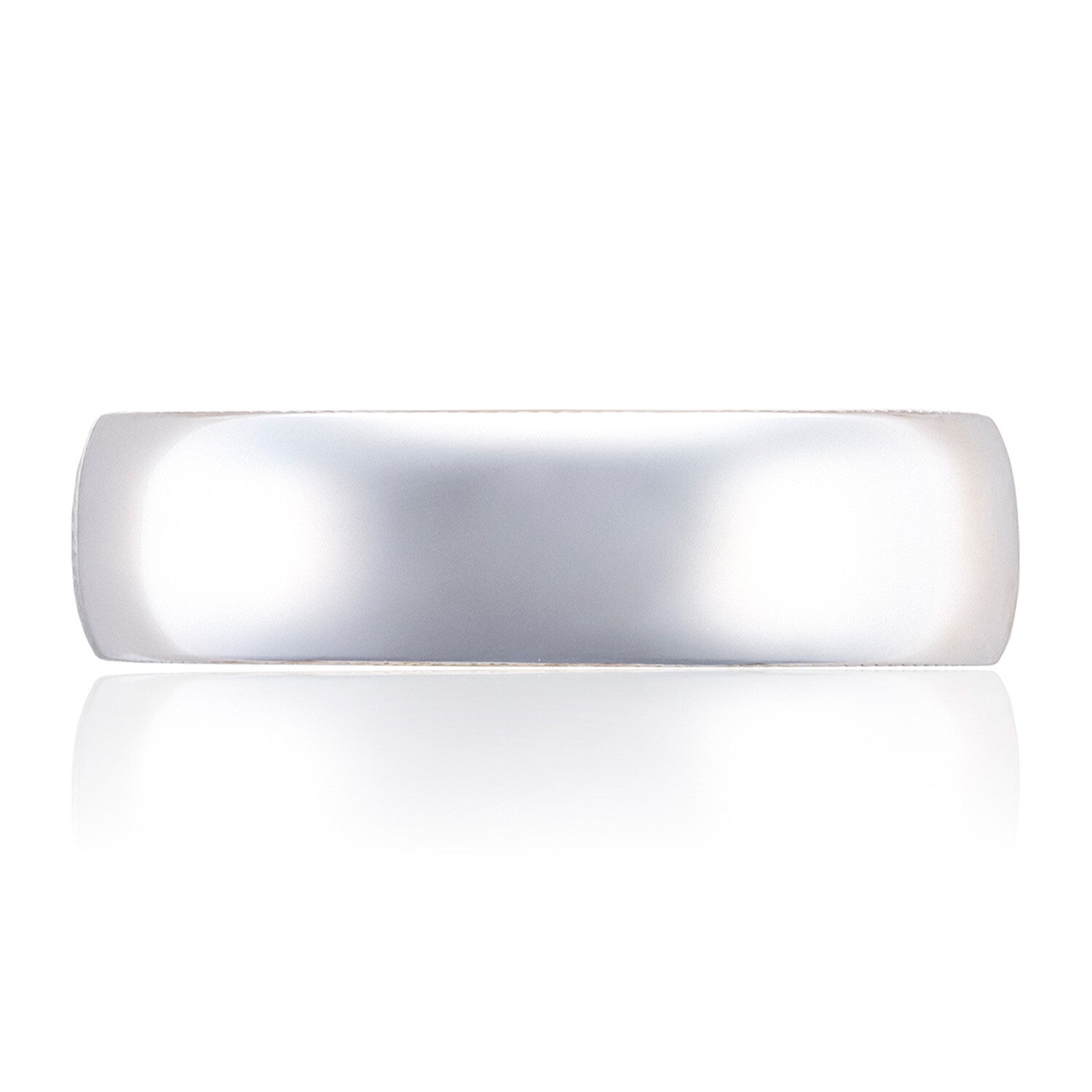18KW/Y Tacori Classic Crescent Satin Wedding Band