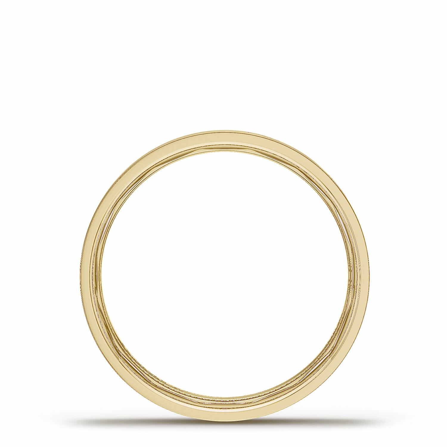 18KY Tacori Classic Flat High Polish Wedding Band