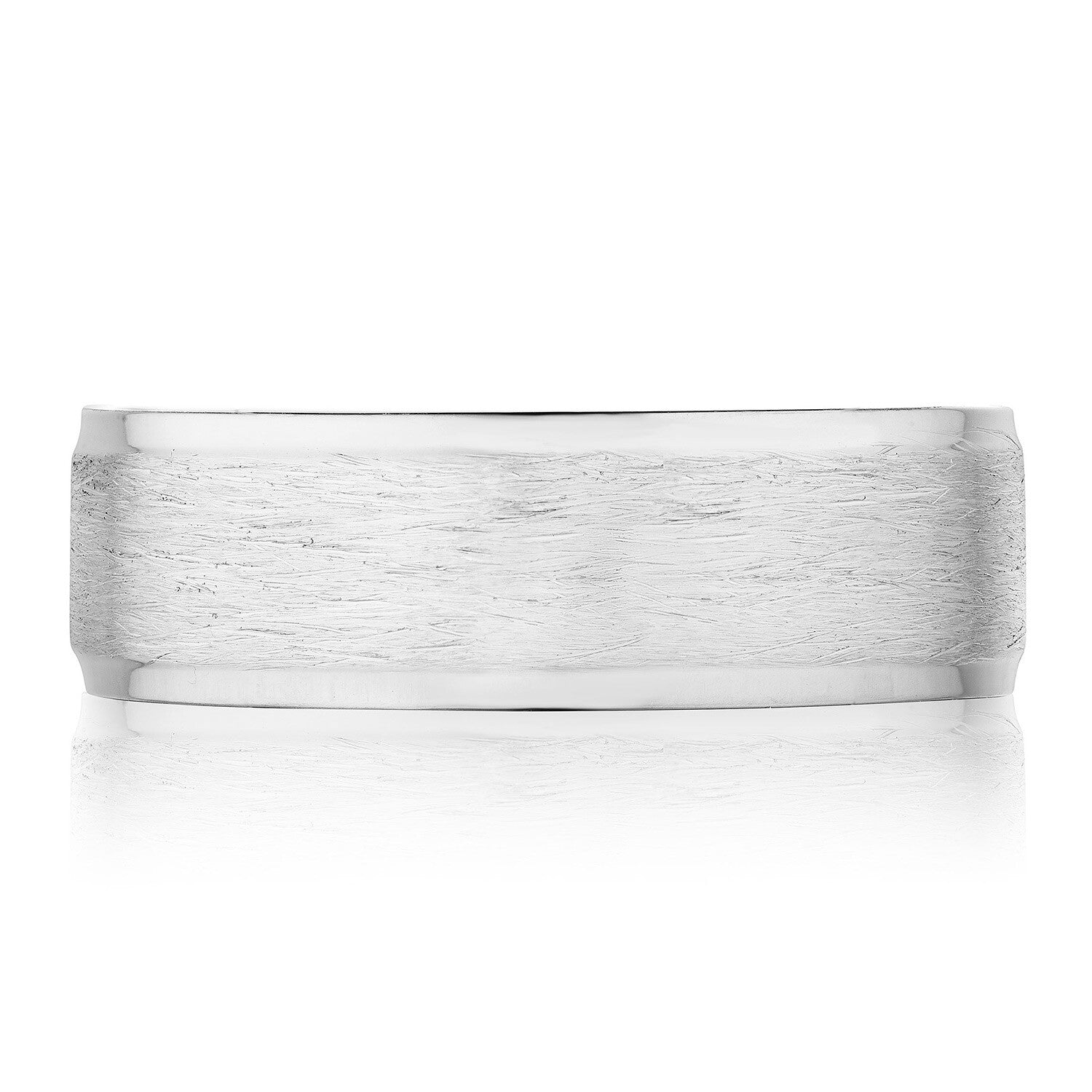 18KW Tacori Classic Flat Top Brush Finish Wedding Band