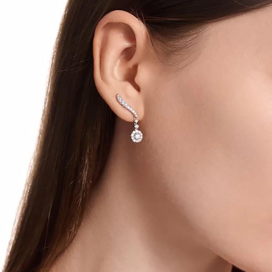 18KW Vela Drop Earrings