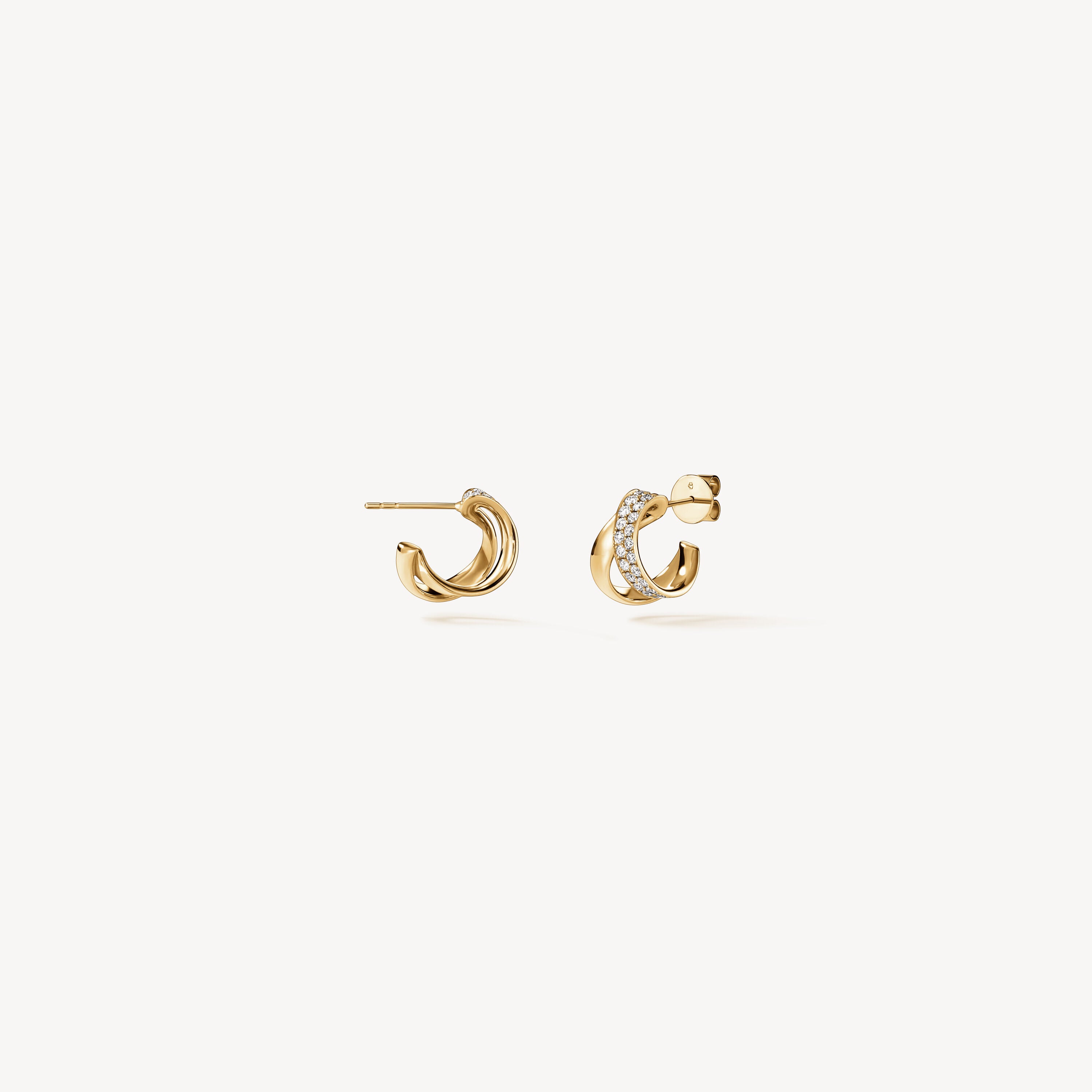 18KY Hearts On Fire Inside/ Out Flip Diamond Earrings
