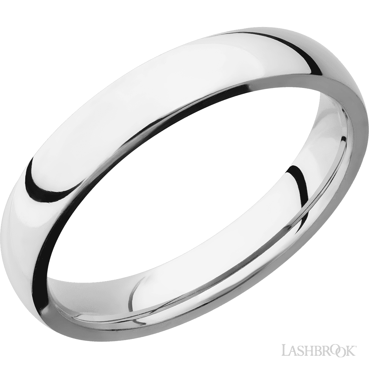 Lashbrook 14KW Domed High Polish Wedding Band