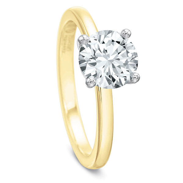 18KY Precision Set Modern Classic Engagement Ring