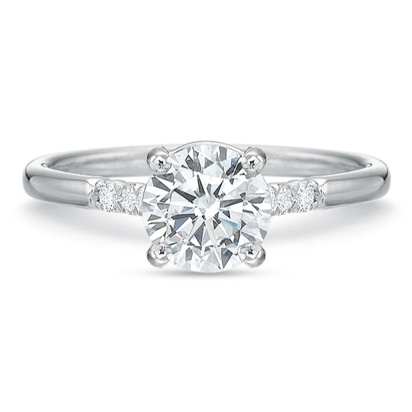 18KW Precision Set New Aire Petite Silk Engagement Ring