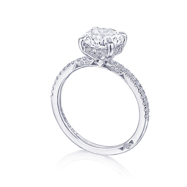 18KW Simply Tacori Round Solitaire Engagement Ring