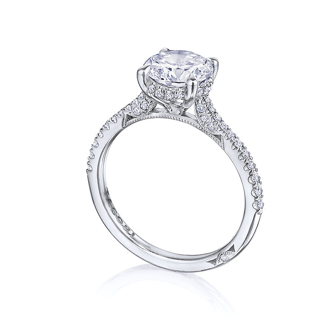 Platinum Simply Tacori Round Solitaire Engagement Ring