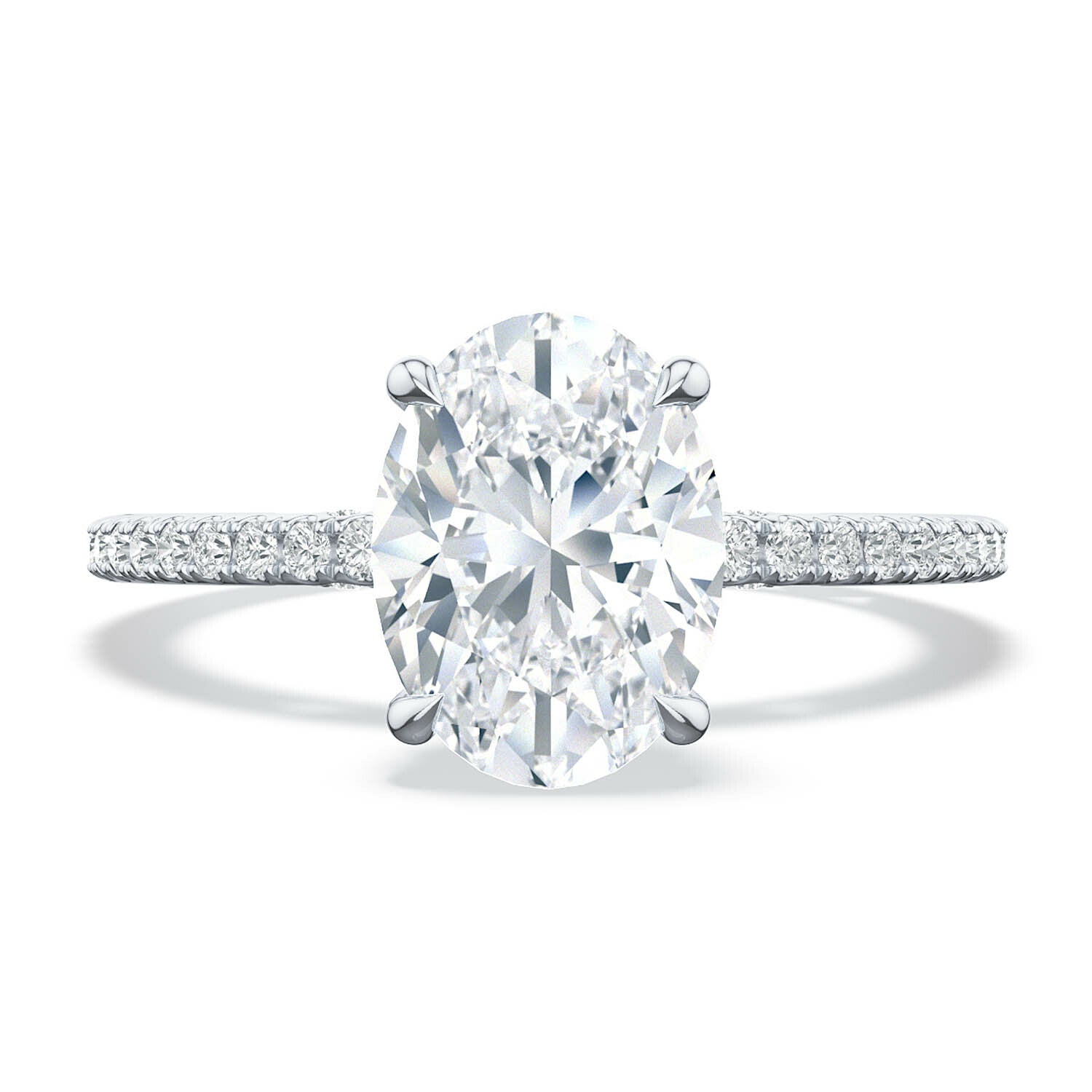 18KW Tacori Simply Tacori Oval Solitaire Engagement Ring