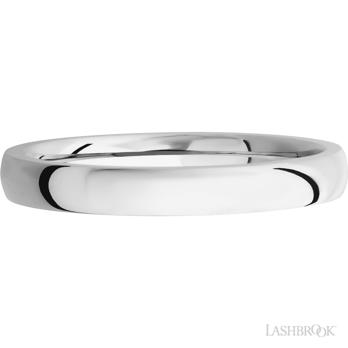Lashbrook Platinum 3mm Domed High Polish Wedding Band