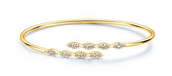 18KW Aerial Marquise Flexi Bangle