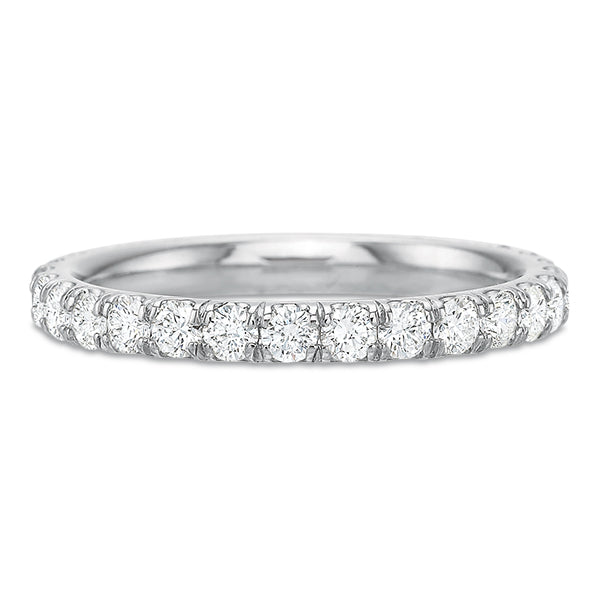 18KW Precision Set Diamond Eternity Band