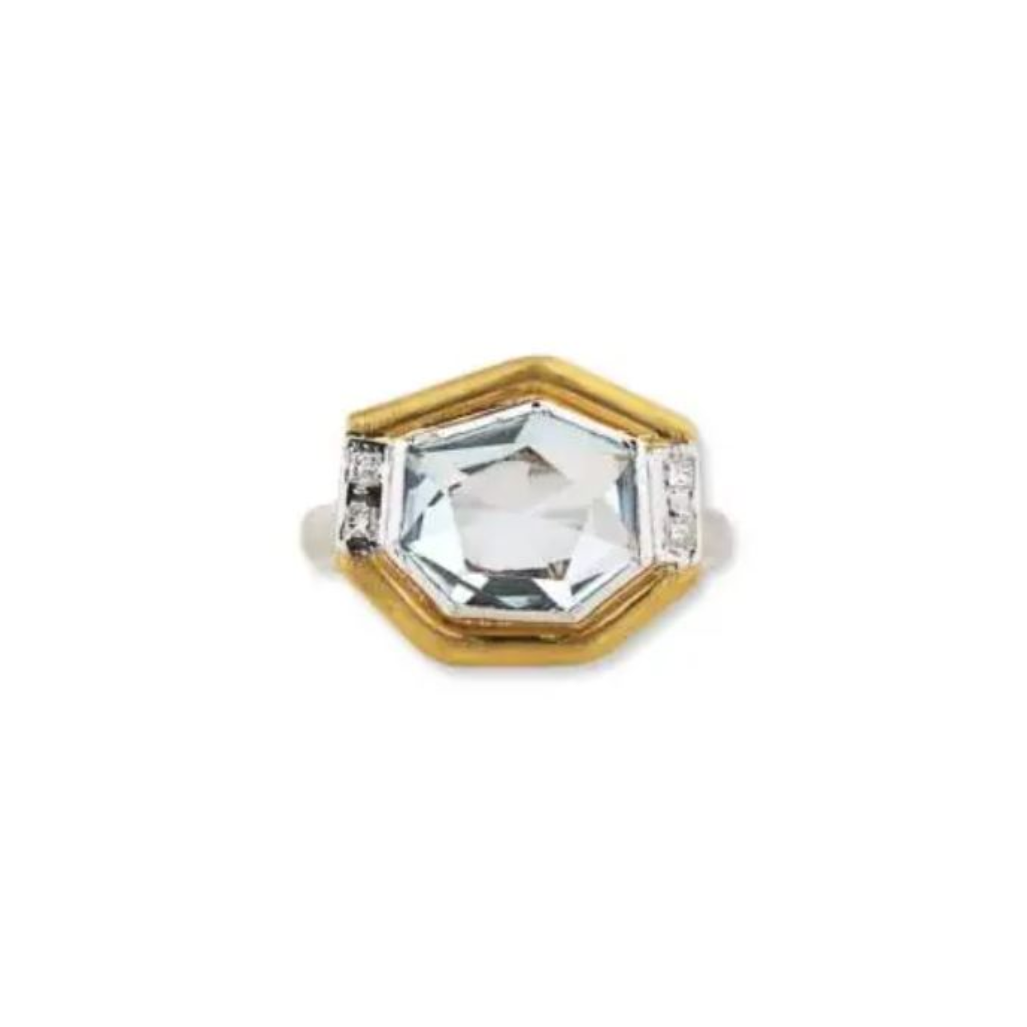 SS/24KY Blue Topaz Deco Ring