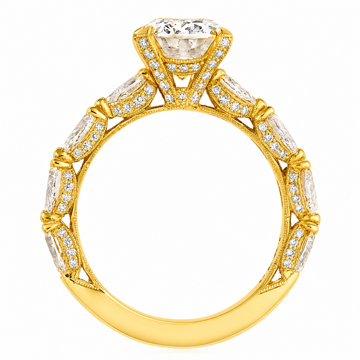 18KY Tacori Classic Royal 4ct Oval Solitaire Engagement Ring