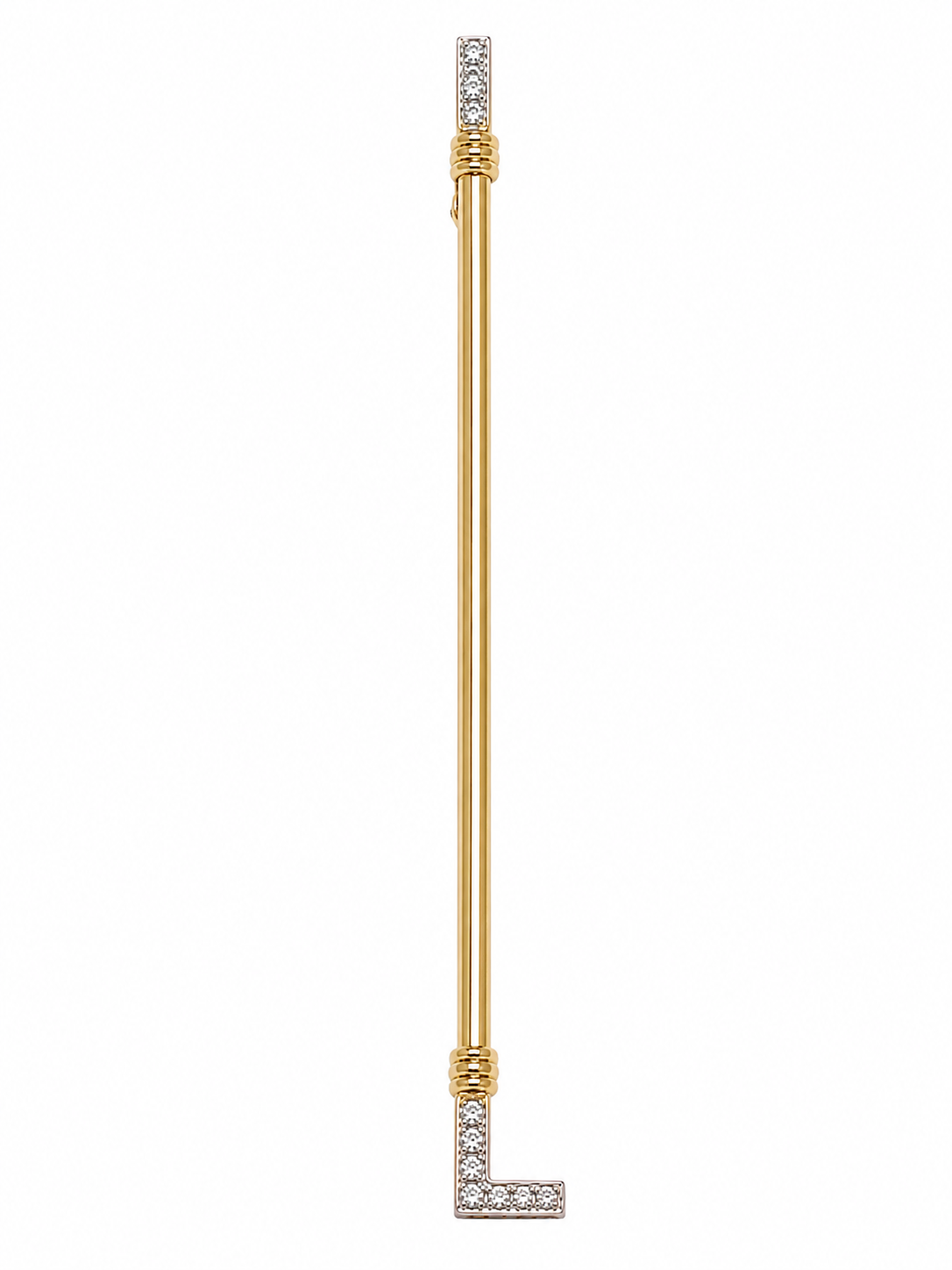 18KY Estate Polo Mallet Pin with Diamond Accent