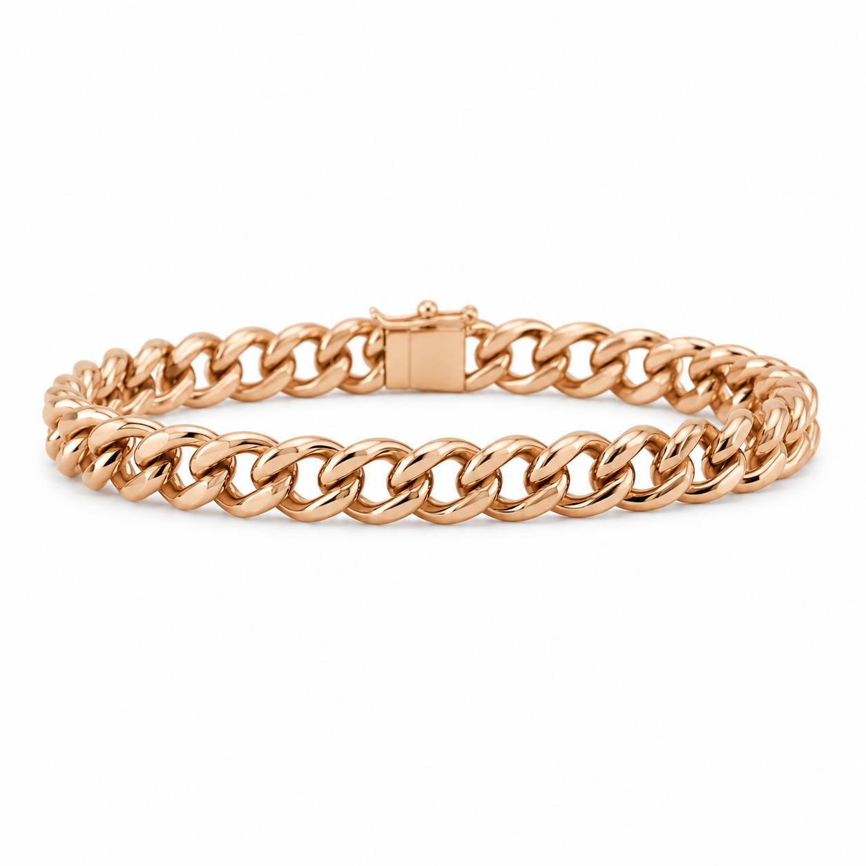 14KR Estate Rounded Curb Chain Bracelet