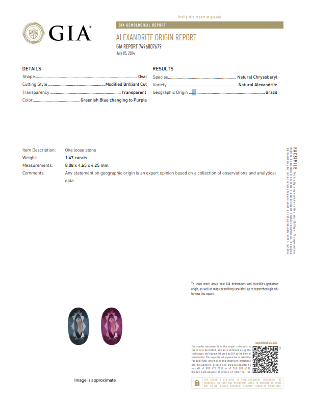 Platinum Vintage Alexandrite and Diamond Ring