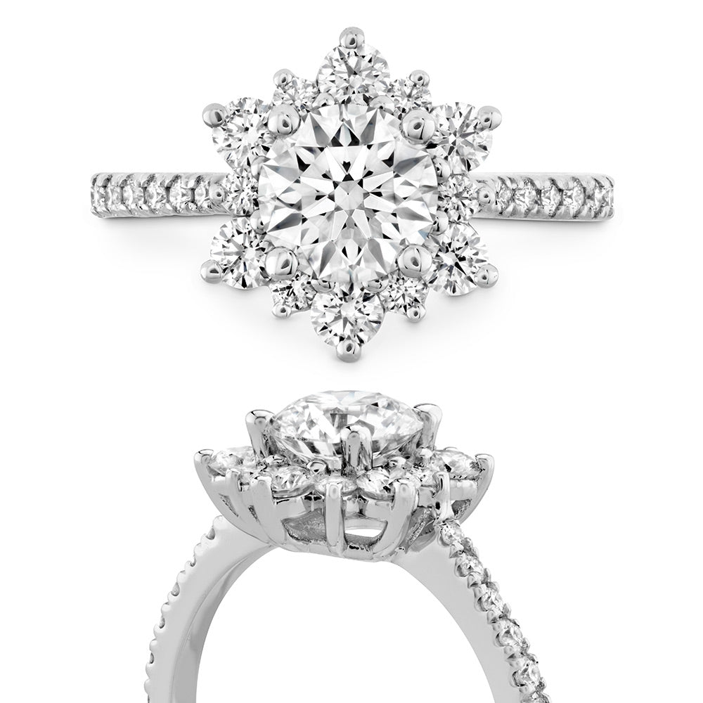18KW "Delight Lady Di" Diamond Semi-Mount Ring