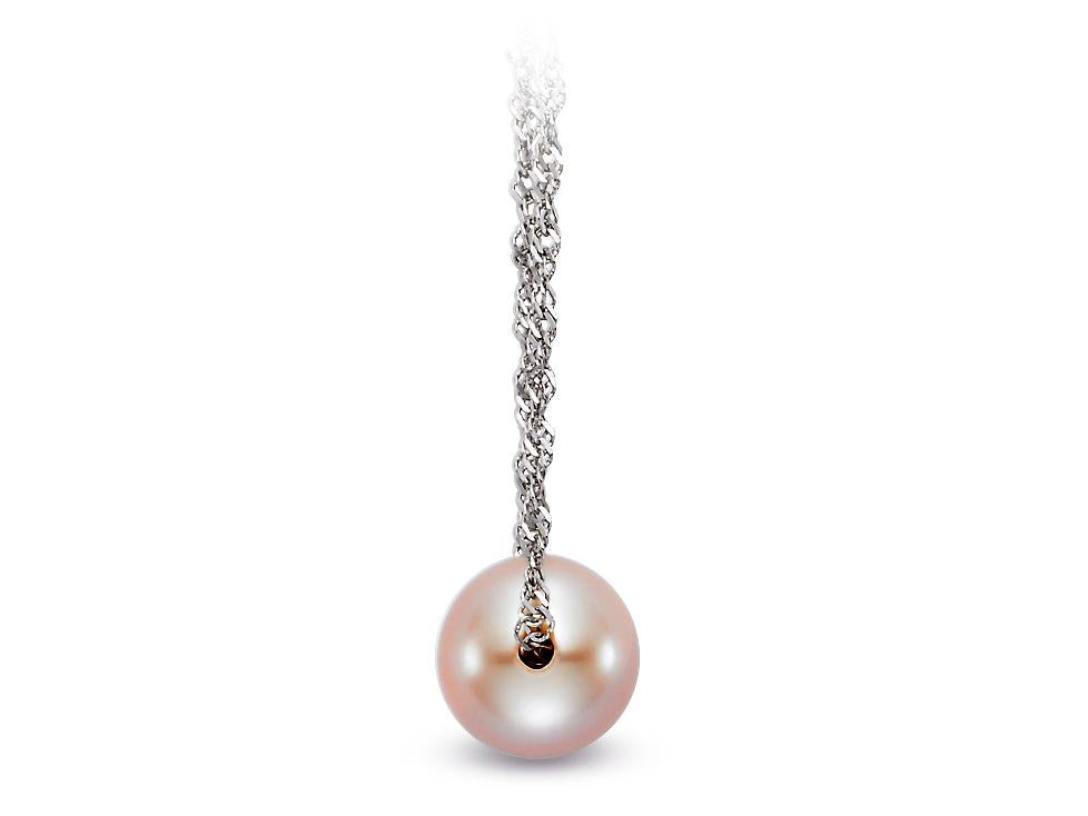 14KW 7.5-8MM Fresh Water Pink Pearl Necklace