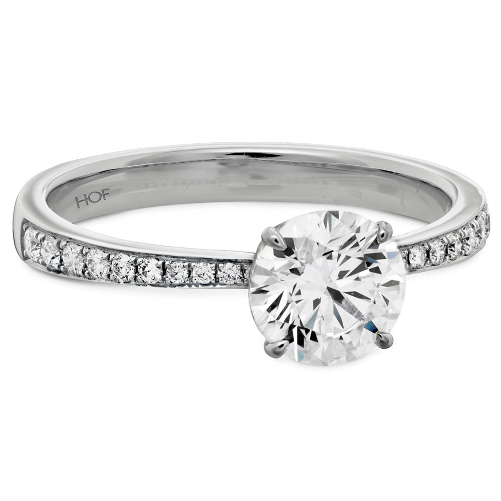 18KW "SIGNATURE" ROUND DIAMOND RING